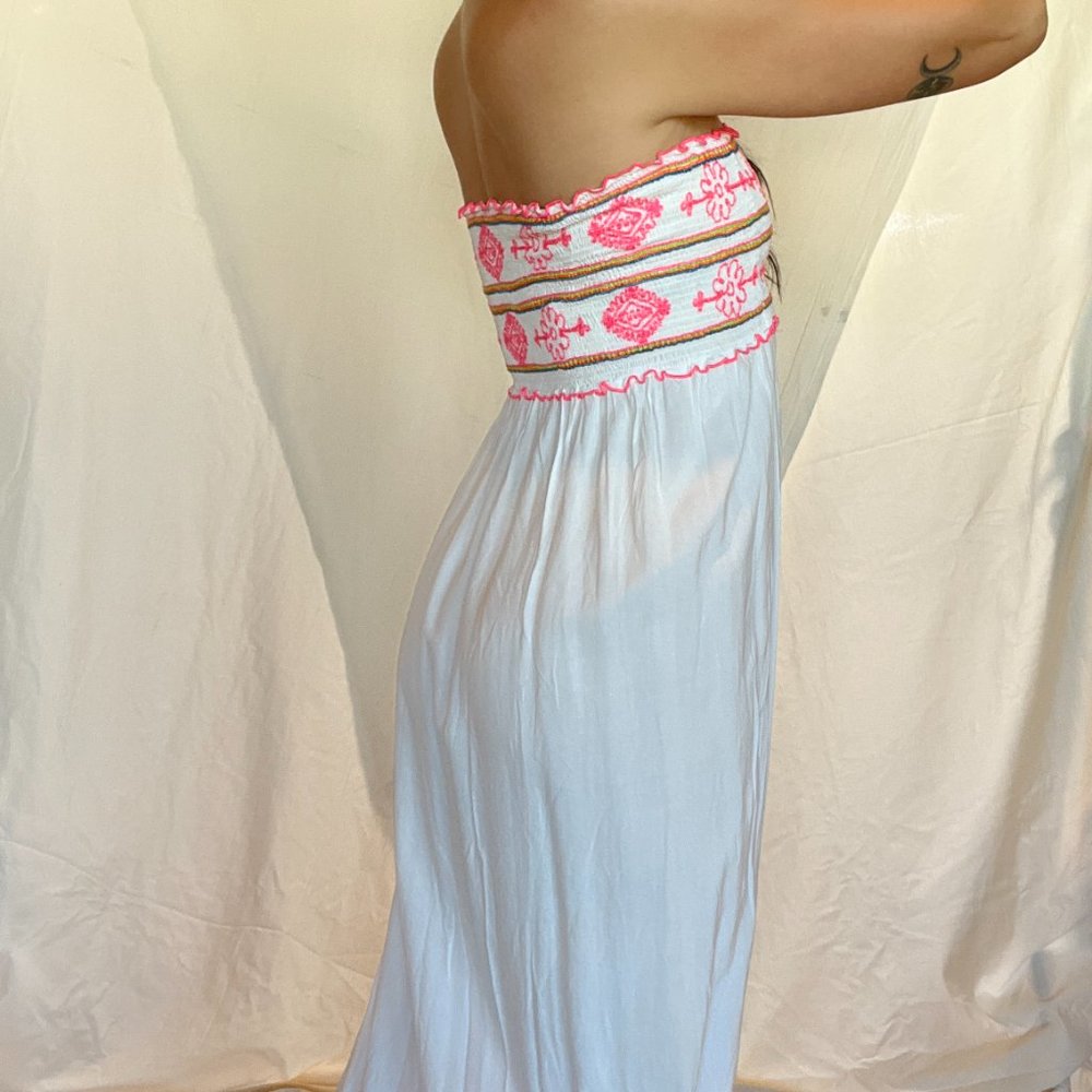 Singing Solo Multi Plaid Smocked Bust Maxi Dress